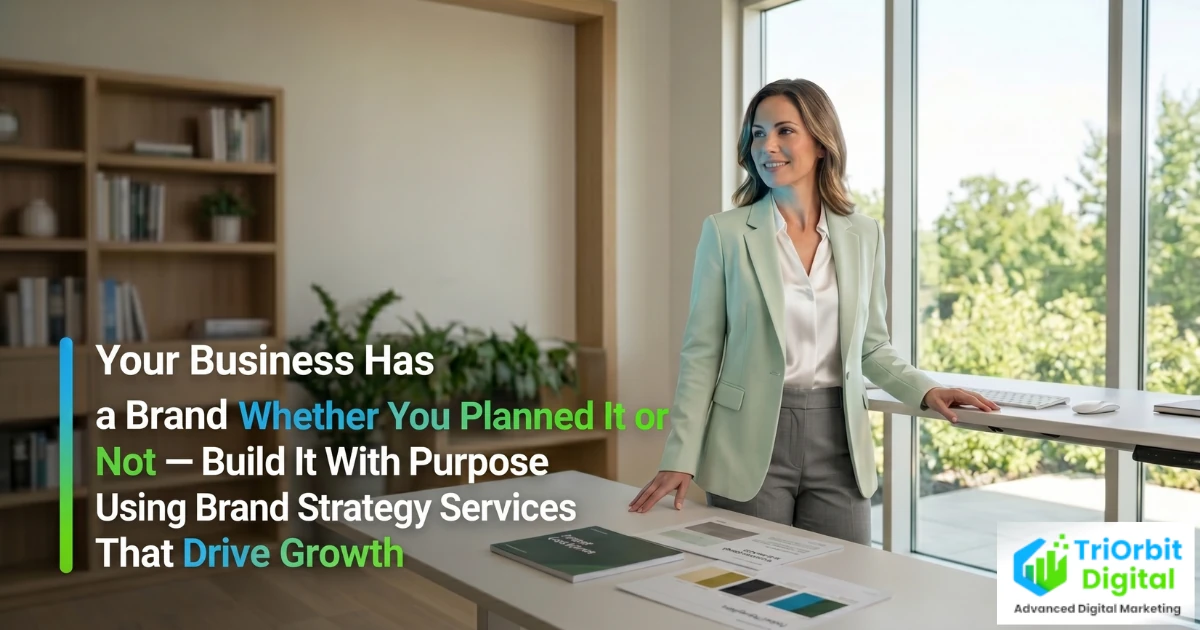 Brand strategist mapping positioning, tone of voice, and identity for a growing business on a connected strategy board