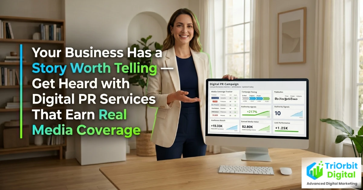 Digital PR dashboard showing earned media coverage, press mentions, and brand authority growth across publications